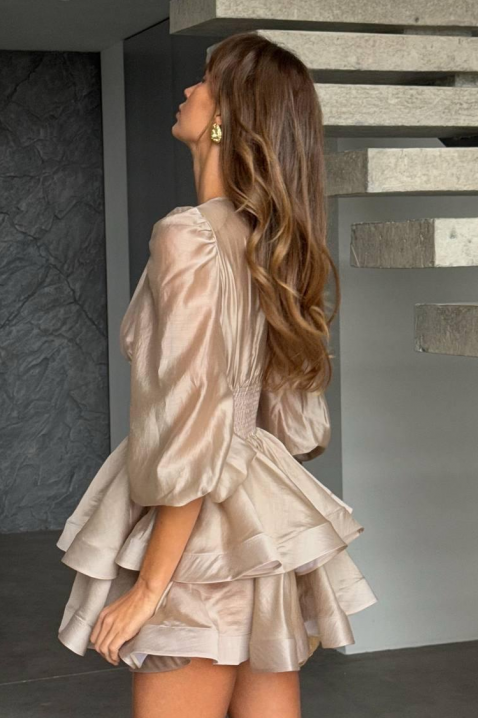 Φόρεμα VLONDELA BEIGE, Χρώμα: μπεζ, IVET.EU - Εκπτώσεις έως -80%