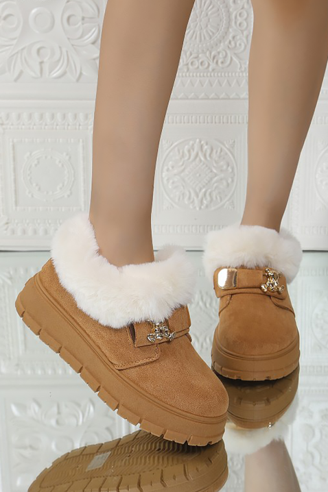 Γυναικεία μποτάκια BLUMERGA CAMEL, Χρώμα: ανοιχτό καφέ, IVET.EU - Εκπτώσεις έως -80%