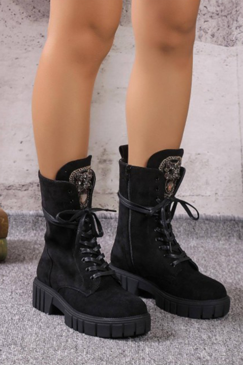 Γυναικεία μποτάκια NIOLMEA BLACK, Χρώμα: μαύρο, IVET.EU - Εκπτώσεις έως -80%