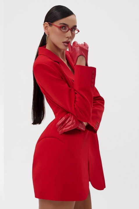 Φόρεμα - μπλέιζερ BLEINVELDA, Χρώμα: κόκκινο, IVET.EU - Εκπτώσεις έως -80%