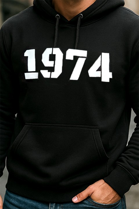 Ανδρικό φούτερ HERTEZ, Χρώμα: μαύρο, IVET.EU - Εκπτώσεις έως -80%