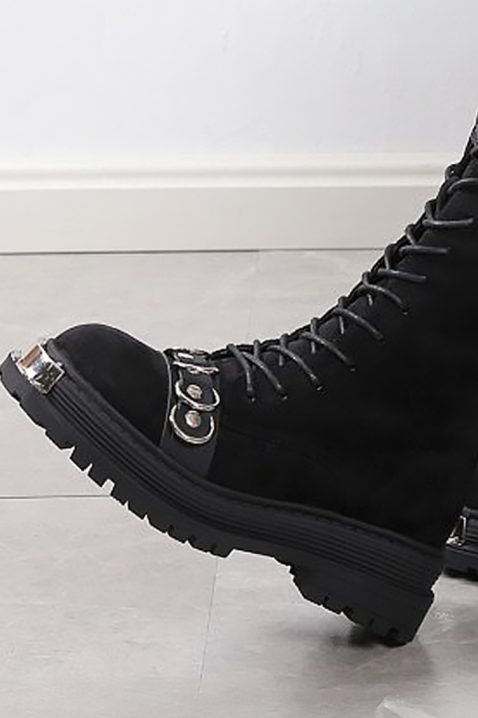 Γυναικεία μποτάκια SERMOLJA BLACK, Χρώμα: μαύρο, IVET.EU - Εκπτώσεις έως -80%