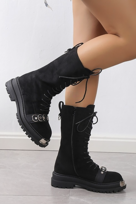 Γυναικεία μποτάκια SERMOLJA BLACK, Χρώμα: μαύρο, IVET.EU - Εκπτώσεις έως -80%