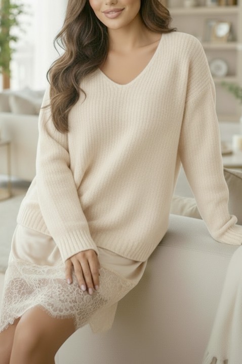 Τουνίκ VLODERZA ECRU, Χρώμα: εκρού, IVET.EU - Εκπτώσεις έως -80%