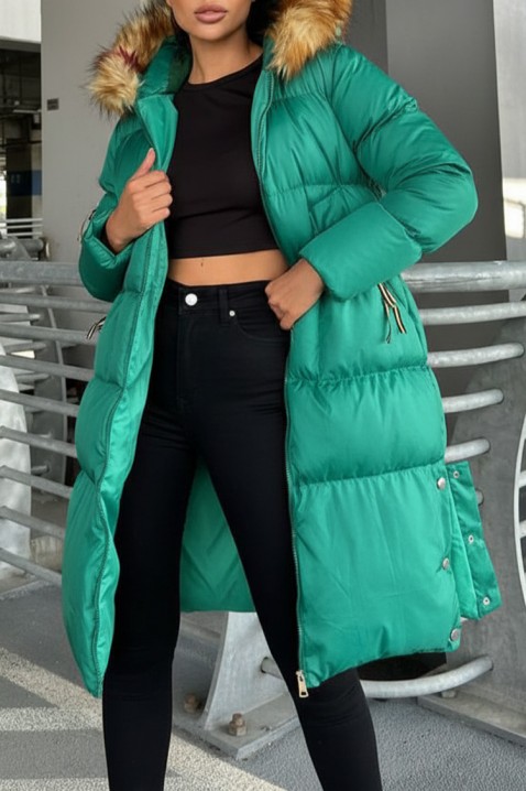 Μπουφάν KOLDEZA, Χρώμα: πράσινο, IVET.EU - Εκπτώσεις έως -80%