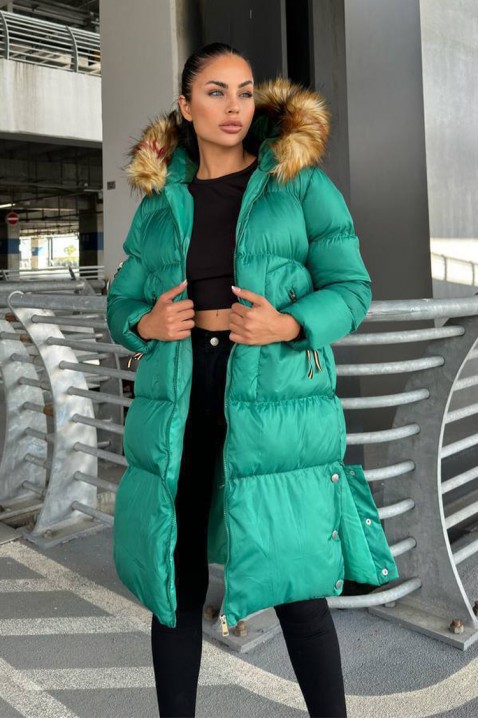 Μπουφάν KOLDEZA, Χρώμα: πράσινο, IVET.EU - Εκπτώσεις έως -80%