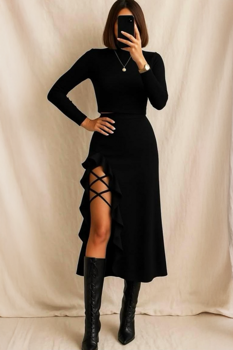 Φούστα ZMIORDA, Χρώμα: μαύρο, IVET.EU - Εκπτώσεις έως -80%