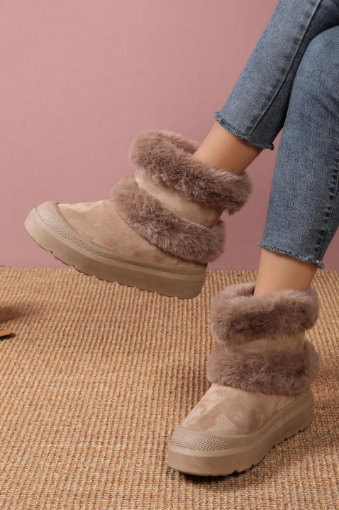 Γυναικεία μποτάκια ZOMFELJA MOCHA, Χρώμα: μόκα, IVET.EU - Εκπτώσεις έως -80%