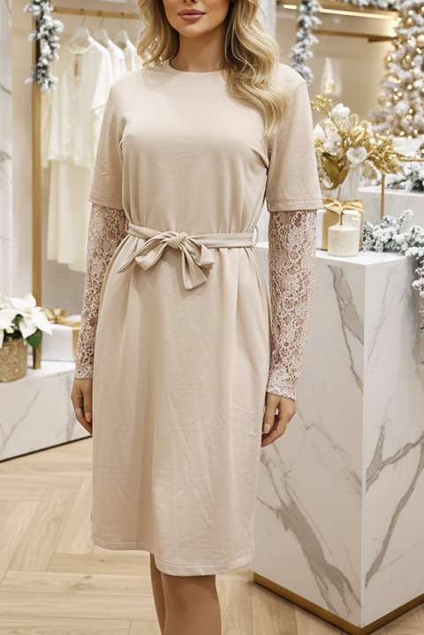 Φόρεμα ZABRENA, Χρώμα: εκρού, IVET.EU - Εκπτώσεις έως -80%