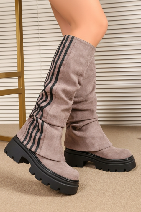 Μπότες DOLEGRIA BEIGE, Χρώμα: μπεζ, IVET.EU - Εκπτώσεις έως -80%