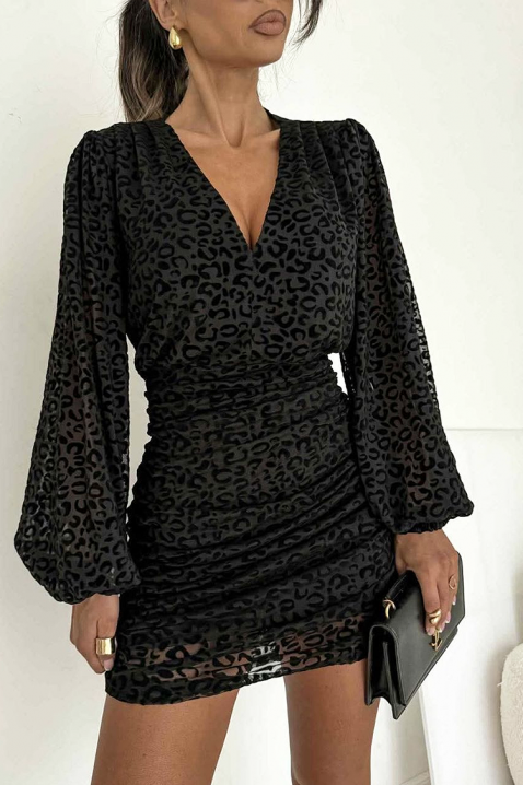 Φόρεμα LEONENZA, Χρώμα: μαύρο, IVET.EU - Εκπτώσεις έως -80%