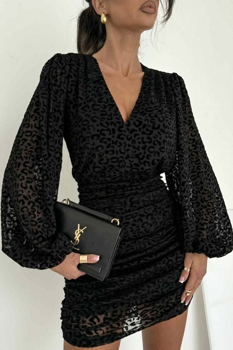 Φόρεμα LEONENZA, Χρώμα: μαύρο, IVET.EU - Εκπτώσεις έως -80%