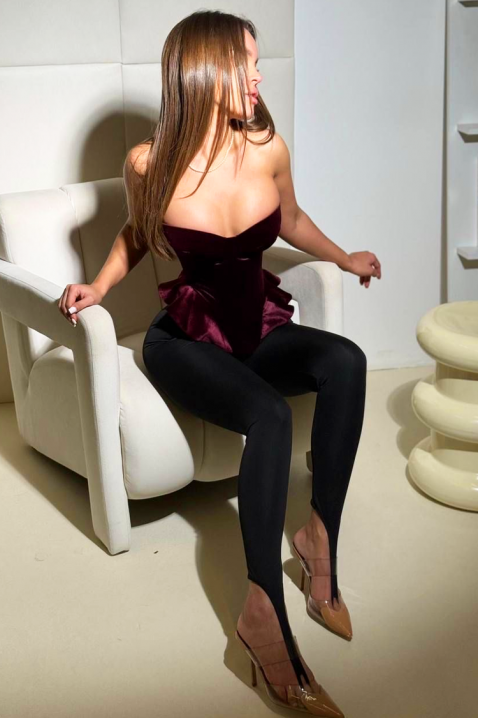 Τοπ GLAMERA, Χρώμα: μπορντό, IVET.EU - Εκπτώσεις έως -80%