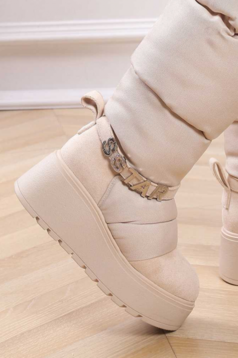 Απρέ-σκι μπότες BADERLSA BEIGE, Χρώμα: μπεζ, IVET.EU - Εκπτώσεις έως -80%