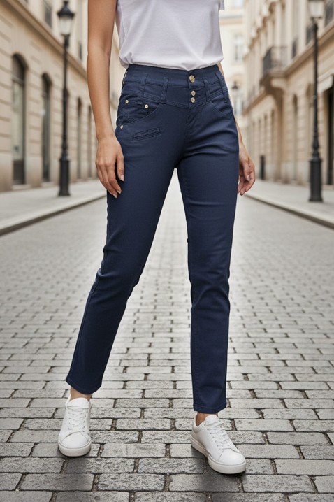 Παντελόνι PRIMOJA NAVY, Χρώμα: σκούρο μπλε, IVET.EU - Εκπτώσεις έως -80%