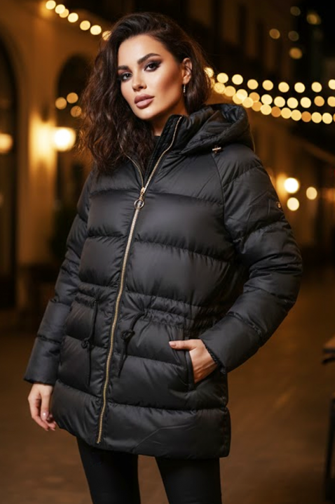 Μπουφάν FELGONA, Χρώμα: μαύρο, IVET.EU - Εκπτώσεις έως -80%