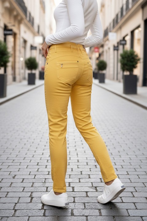 Παντελόνι PRIMOJA YELLOW, Χρώμα: κίτρινο, IVET.EU - Εκπτώσεις έως -80%