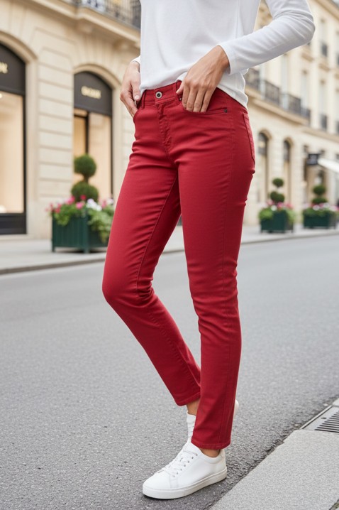 Παντελόνι BERTIZA BORDO, Χρώμα: μπορντό, IVET.EU - Εκπτώσεις έως -80%