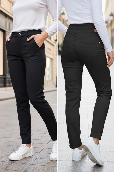 Παντελόνι MURTALA, Χρώμα: μαύρο, IVET.EU - Εκπτώσεις έως -80%