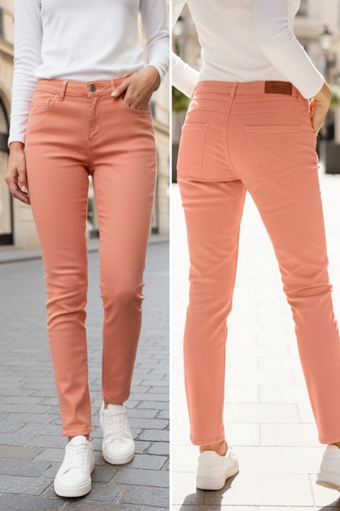 Παντελόνι FREFIDA, Χρώμα: ροδακινί, IVET.EU - Εκπτώσεις έως -80%