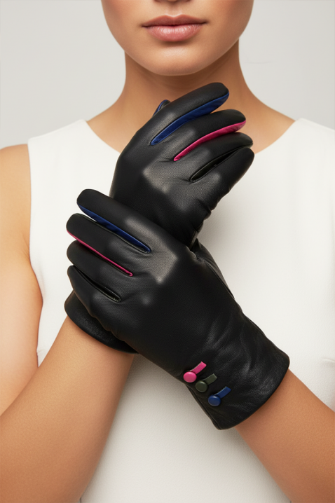 Γυναικεία γάντια MISHLENDA, Χρώμα: μαύρο, IVET.EU - Εκπτώσεις έως -80%