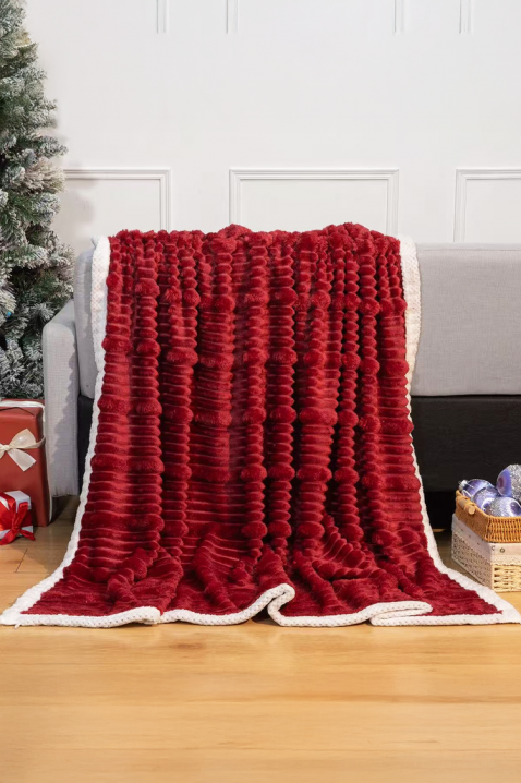 Κουβέρτα NELMIRFA RED 160x200 cm, Χρώμα: κόκκινο, IVET.EU - Εκπτώσεις έως -80%