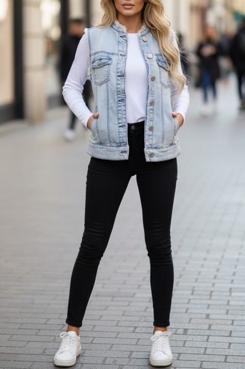 Γιλέκο FALZENA SKY, Χρώμα: Γαλάζιο, IVET.EU - Εκπτώσεις έως -80%