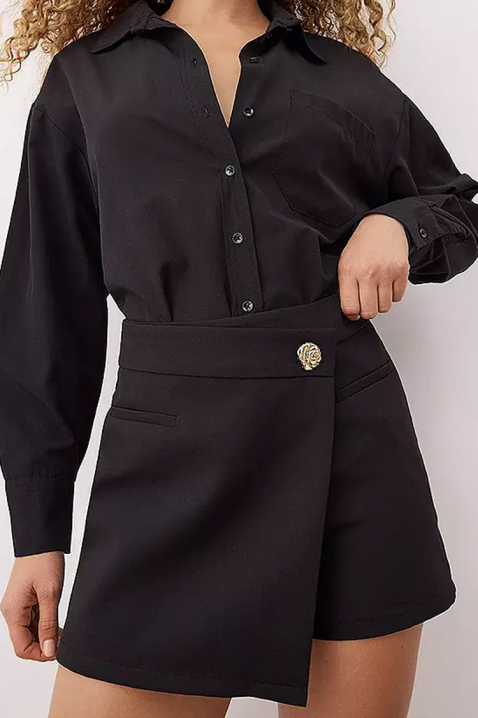 Φούστα - σορτσάκι ALDRELZA BLACK, Χρώμα: μαύρο, IVET.EU - Εκπτώσεις έως -80%