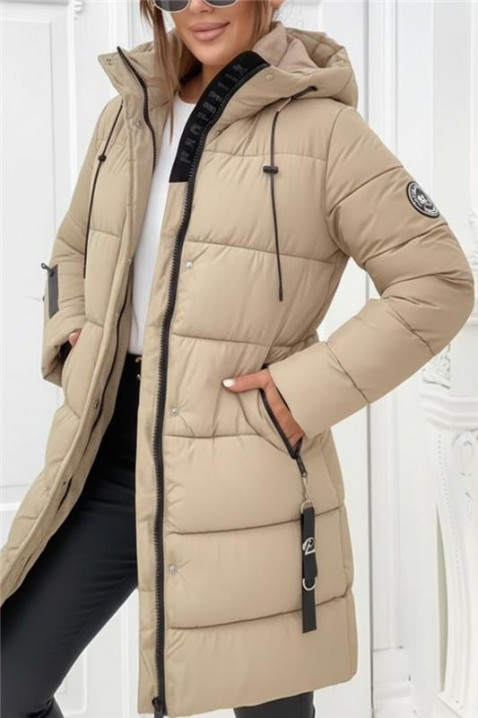 Μπουφάν ZIMRELDA BEIGE, Χρώμα: μπεζ, IVET.EU - Εκπτώσεις έως -80%