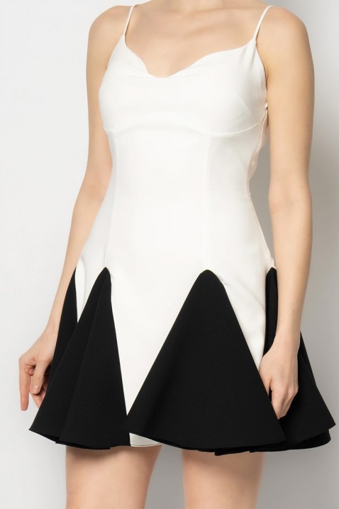 Φόρεμα KRONDILZA WHITE, Χρώμα: άσπρο, IVET.EU - Εκπτώσεις έως -80%