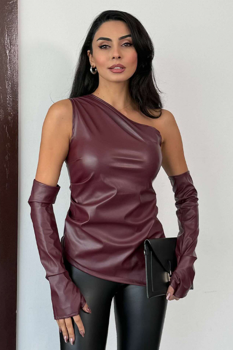 Τοπ ATANALZA, Χρώμα: μπορντό, IVET.EU - Εκπτώσεις έως -80%