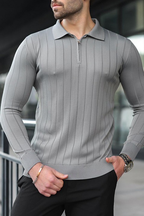 Ανδρική μπλούζα NERFEDO, Χρώμα: γκρι, IVET.EU - Εκπτώσεις έως -80%