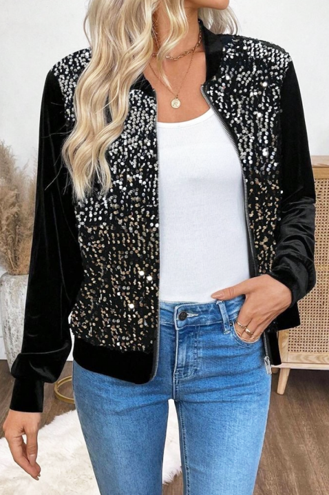 Φούτερ DEZILVA BLACK, Χρώμα: μαύρο, IVET.EU - Εκπτώσεις έως -80%