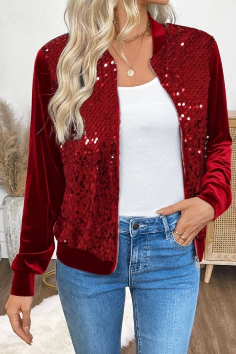 Φούτερ DEZILVA RED, Χρώμα: κόκκινο, IVET.EU - Εκπτώσεις έως -80%