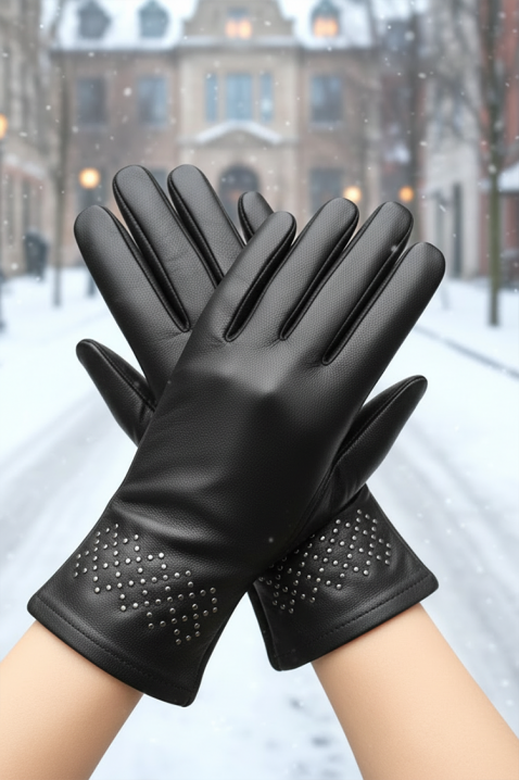 Γυναικεία γάντια VAKALZA BLACK, Χρώμα: μαύρο, IVET.EU - Εκπτώσεις έως -80%