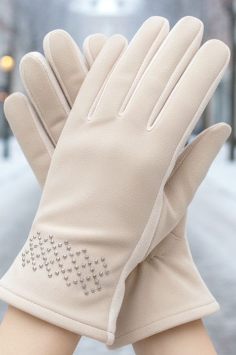 Γυναικεία γάντια VAKALZA ECRU, Χρώμα: εκρού, IVET.EU - Εκπτώσεις έως -80%