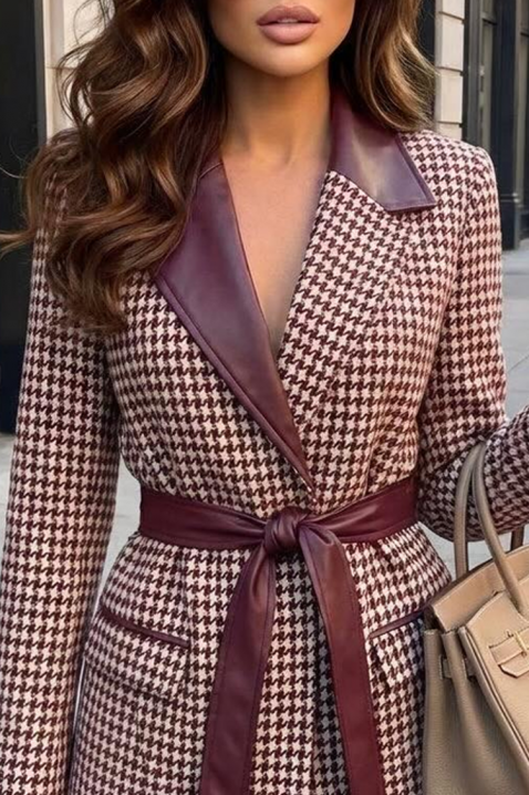 Σακάκι SKAPILZA BORDO, Χρώμα: μπορντό, IVET.EU - Εκπτώσεις έως -80%