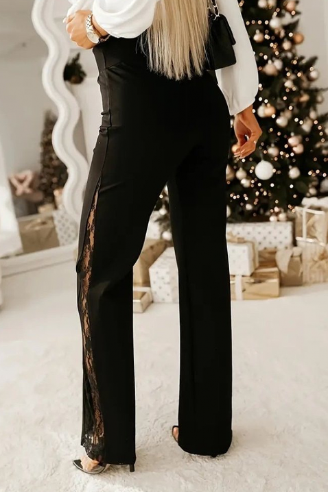 Παντελόνι VERTIADA, Χρώμα: μαύρο, IVET.EU - Εκπτώσεις έως -80%