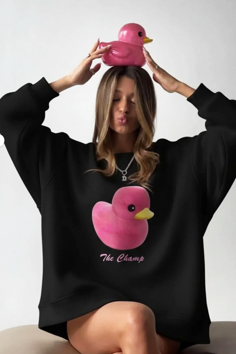 Γυναικεία μπλούζα STRAZANA BLACK, Χρώμα: μαύρο, IVET.EU - Εκπτώσεις έως -80%