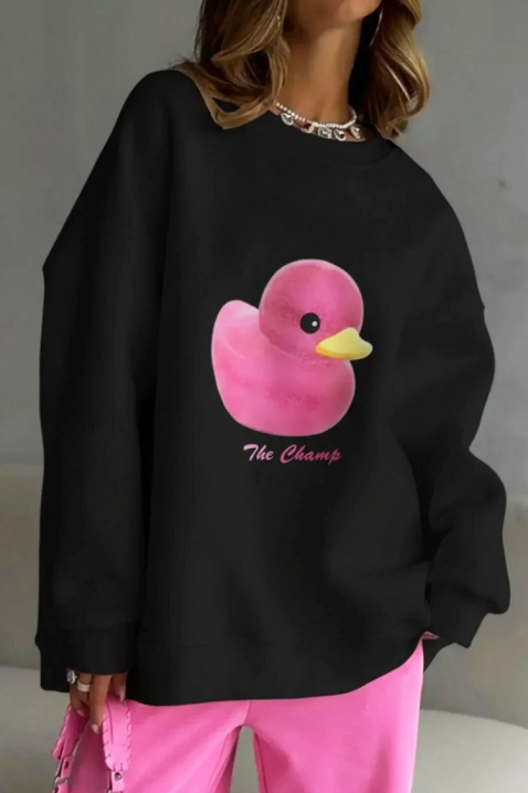 Γυναικεία μπλούζα STRAZANA BLACK, Χρώμα: μαύρο, IVET.EU - Εκπτώσεις έως -80%