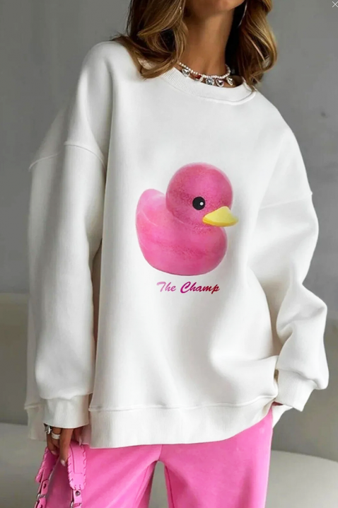 Γυναικεία μπλούζα STRAZANA WHITE, Χρώμα: άσπρο, IVET.EU - Εκπτώσεις έως -80%