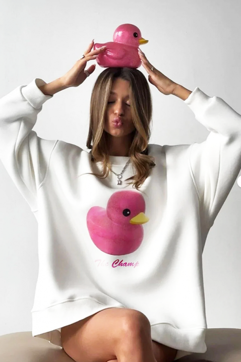 Γυναικεία μπλούζα STRAZANA WHITE, Χρώμα: άσπρο, IVET.EU - Εκπτώσεις έως -80%