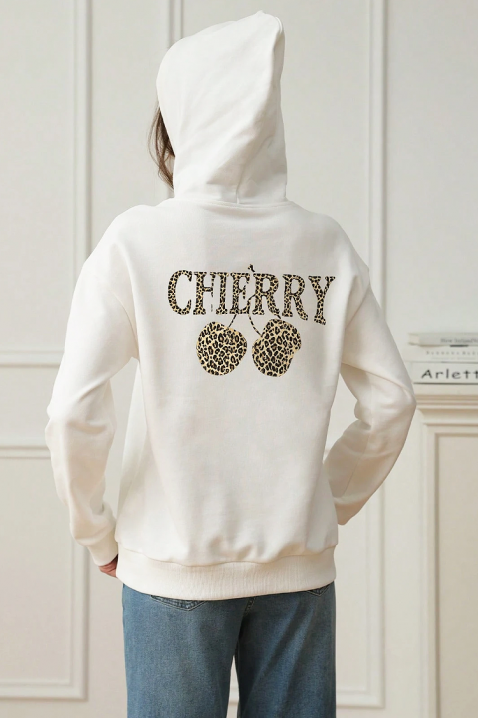 Φούτερ CHERONZA, Χρώμα: άσπρο, IVET.EU - Εκπτώσεις έως -80%