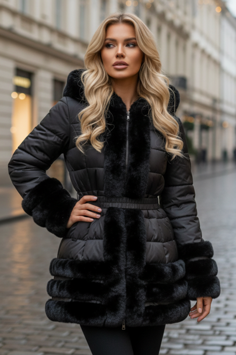 Μπουφάν POLDINA, Χρώμα: μαύρο, IVET.EU - Εκπτώσεις έως -80%