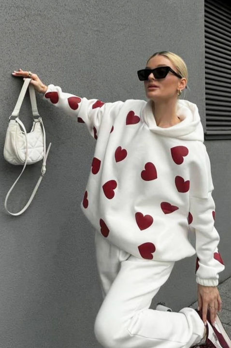 Φούτερ ROKSONA, Χρώμα: άσπρο, IVET.EU - Εκπτώσεις έως -80%