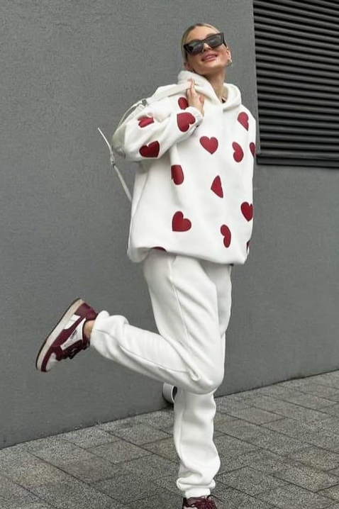 Φούτερ ROKSONA, Χρώμα: άσπρο, IVET.EU - Εκπτώσεις έως -80%