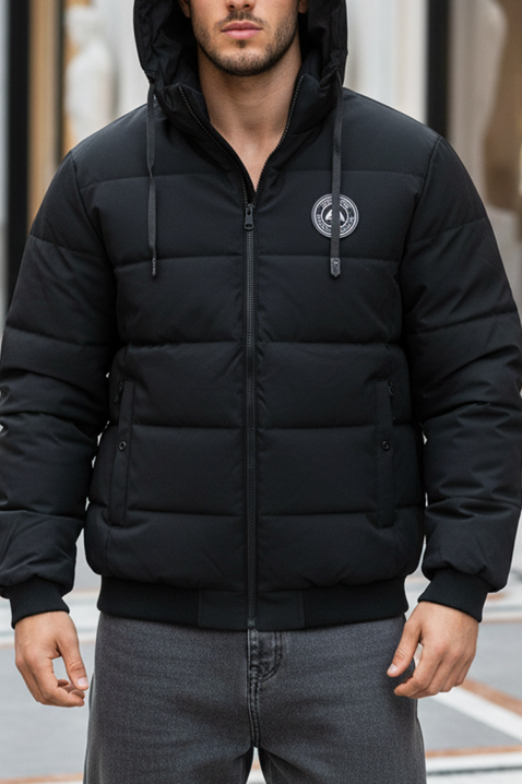 Ανδρικό μπουφάν MERTEZO, Χρώμα: μαύρο, IVET.EU - Εκπτώσεις έως -80%