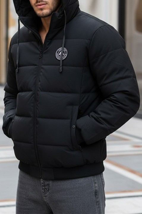 Ανδρικό μπουφάν MERTEZO, Χρώμα: μαύρο, IVET.EU - Εκπτώσεις έως -80%