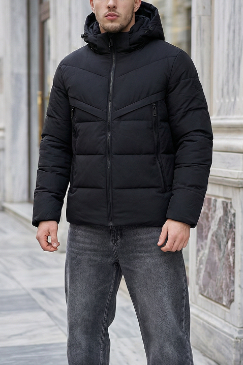 Ανδρικό μπουφάν ZERDON, Χρώμα: μαύρο, IVET.EU - Εκπτώσεις έως -80%