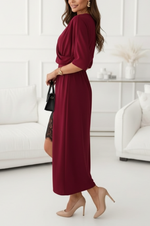 Φόρεμα ULVERZA BORDO, Χρώμα: μπορντό, IVET.EU - Εκπτώσεις έως -80%